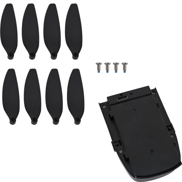 Set de pièces de rechange pour drone GPS CH11603 – avec puissante batterie de rechange 3000 mAh / 7,4 V et 4 paires d’hélices de haute qualité comme rotors de rechange