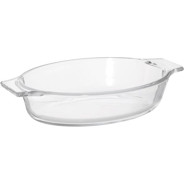 Borosilicate glass baking dish 400 ml: oven-safe baking dish, heat-resistant, 19.6x11.3 cm. Perfect for gratins, lasagne & desserts