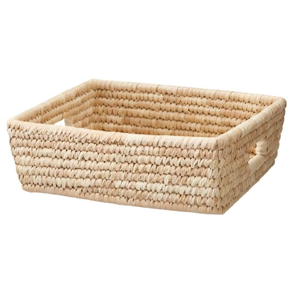 Set de paniers de rangement 3 pièces, rectangulaires, robustes avec poignées pour salle de bain, étagère, chambre et bureau – Organisation facilitée !