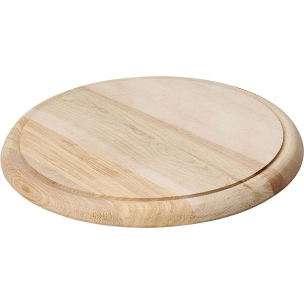 4er-Set Edles Schneidebrett rund 25cm - hochwertiges Holz-Frühstücksbrett, Tranchierbrett & Servierteller - Küchenbrett für Feinschmecker