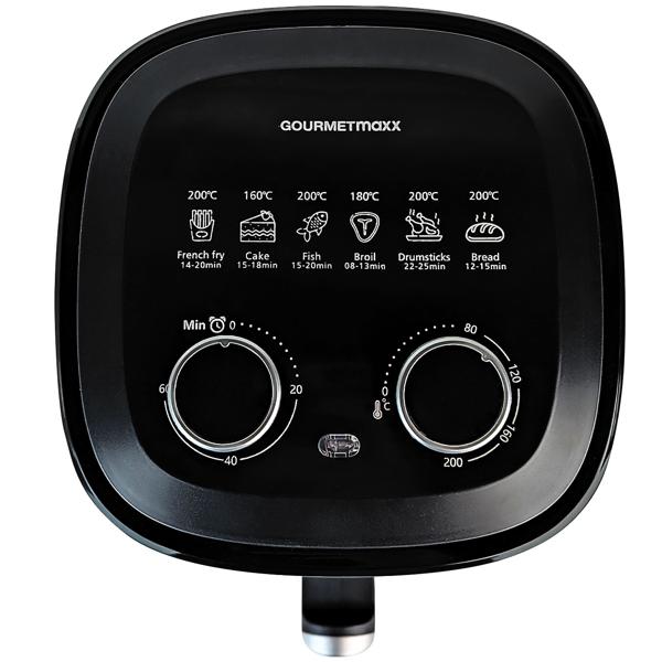 6-in-1 Heissluftfritteuse 3,1L – Das geniale Multitalent für knusprige Pommes & saftiges Fleisch in Rekordzeit - 6 Programme: Garen, Grillen, Backen