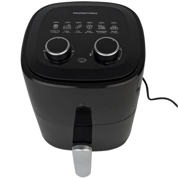 6-in-1 Heissluftfritteuse 3,1L – Das geniale Multitalent für knusprige Pommes & saftiges Fleisch in Rekordzeit - 6 Programme: Garen, Grillen, Backen