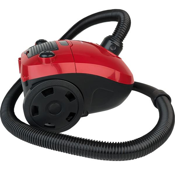 Compact bagged vacuum cleaner 800W, 17 kPa suction power, incl. reusable dust bag, super light & manoeuvrable for hard floors & carpets, 5 m cable