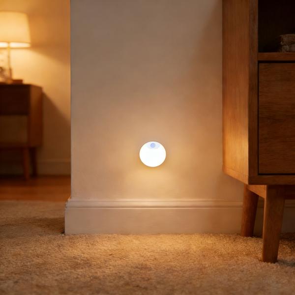 Bright LED cabinet light with motion sensor – Rechargeable night light, magnetic & wireless – Ideal as stair light & for wardrobe