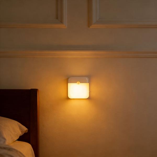 Luce notturna LED con sensore di movimento: lampada da armadio con batteria ricaricabile, USB ricaricabile, autoadesiva e magnetica – ideale come luce per scale e per guardaroba