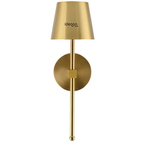 Elegante applique LED senza fili con telecomando: lampada da parete a batteria dimmerabile in oro, ricaricabile via USB con timer e sensore touch