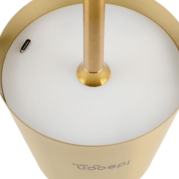 Elegante applique LED senza fili con telecomando: lampada da parete a batteria dimmerabile in oro, ricaricabile via USB con timer e sensore touch