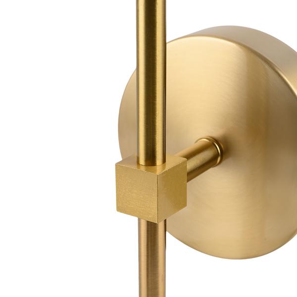 Elegante applique LED senza fili con telecomando: lampada da parete a batteria dimmerabile in oro, ricaricabile via USB con timer e sensore touch