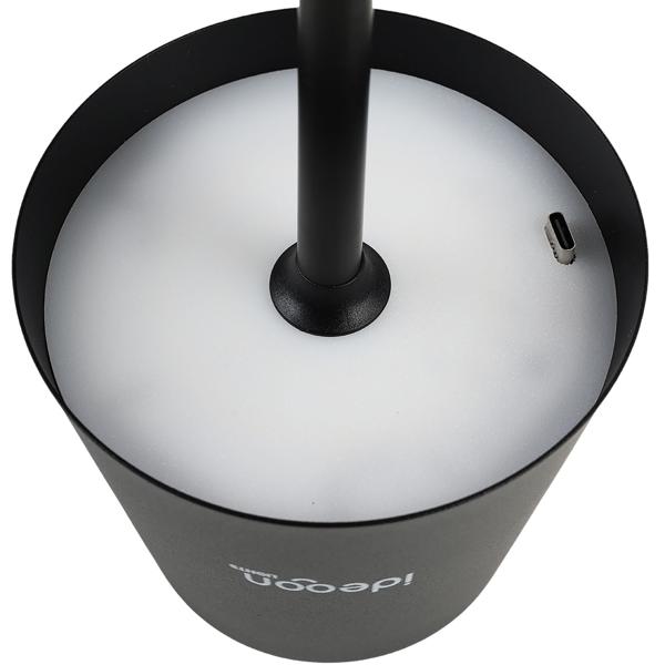 Elegante applique LED senza fili con telecomando: lampada da parete a batteria dimmerabile nera, ricarica USB con timer e sensore touch