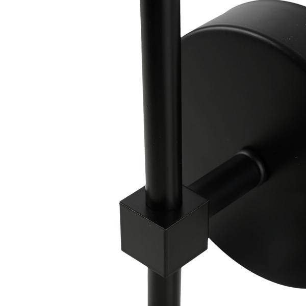 Elegante applique LED senza fili con telecomando: lampada da parete a batteria dimmerabile nera, ricarica USB con timer e sensore touch