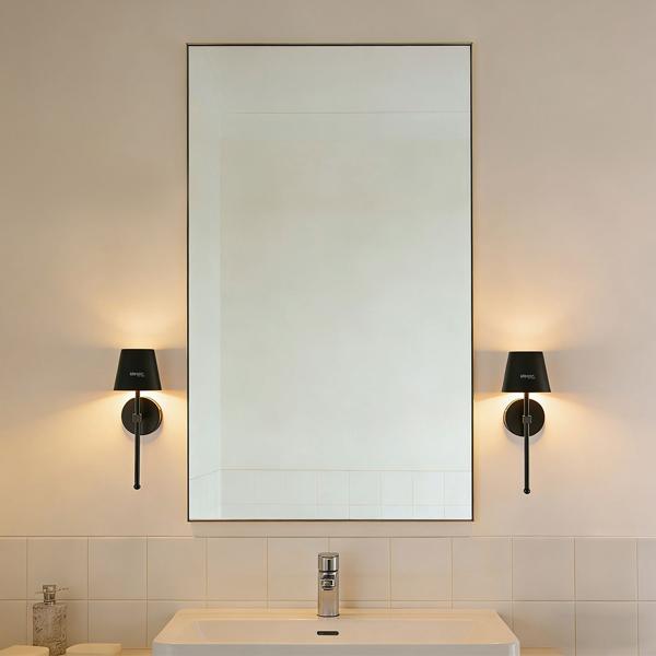 Elegante applique LED senza fili con telecomando: lampada da parete a batteria dimmerabile nera, ricarica USB con timer e sensore touch