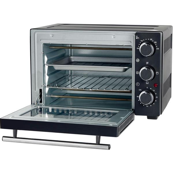 Mini Forno 15 litri – 1200W: Forno da tavolo compatto con 230°C e timer da 60 minuti, con teglia e griglia incluse