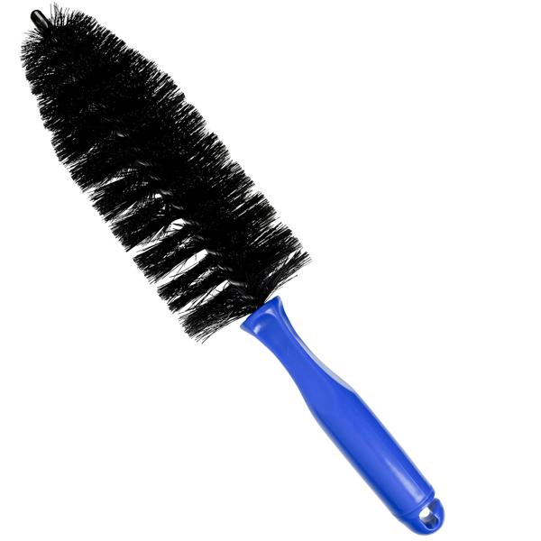 Brosse Jantes Premium 30cm - Nettoyage Sûr & Anti-rayures pour Jantes Alliage, Vélo, Moto, Cassette - Poils Doux, Ergonomique, Robuste