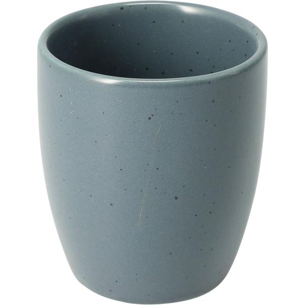 4er Becher Set Steingut 180ml, 4 Farben - Rustikale Kaffeebecher & Teetassen ohne Henkel für Heissgetränke, Kaffee & Espresso