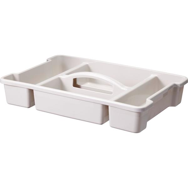 Lot de 2 grandes boîtes de rangement 16L avec organiseur et couvercle, transparentes, stables, parfaites pour le rangement à la maison, au bureau et en stock