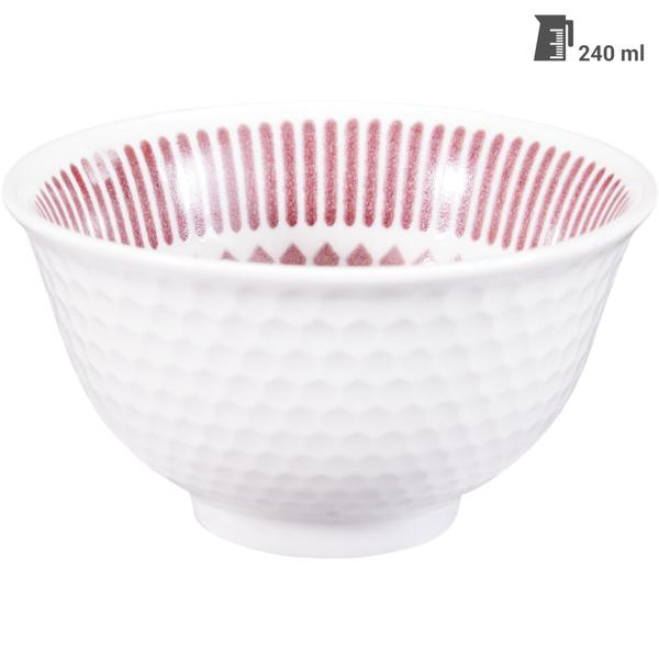 Elegant 6-piece snack bowl set made of high-quality porcelain, 240 ml – stylish design, perfect for dips, snacks & desserts