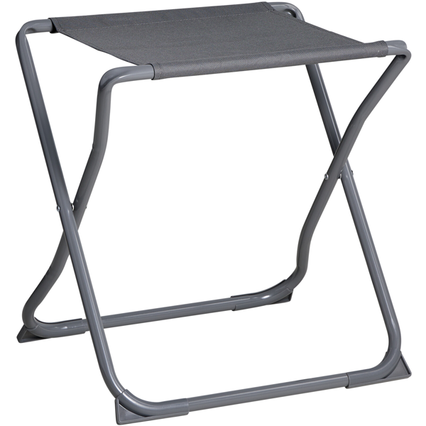 2‑in‑1 camping stool & side table, folding, up to 110 kg load capacity, lightweight frame for picnic, garden & outdoor, removable table top