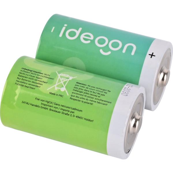 Set of 4 premium type D mono batteries - LR20 alkaline 1.5V - Long‑lasting power for household, radios, toys and flashlights