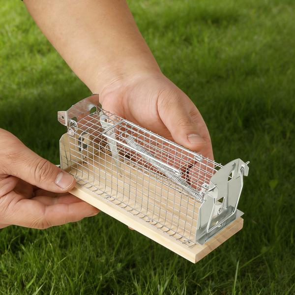 4er-Set Maus-Käfigfalle - Wiederverwendbare Lebendfalle für innen und aussen - Effektive Mausefalle mit sicherem Schliessmechanismus
