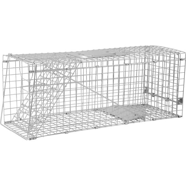 2er-Set Profi Marder Lebendfalle - Wiederverwendbare Gitterfalle mit Trittplatte, Tragegriff und Beissschutz - für Marder und kleine Nagetiere