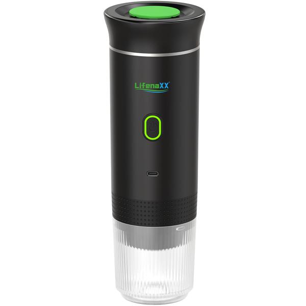 Perfect, portable espresso everywhere: Espresso To Go battery-powered coffee machine for camping, travel & office – For capsules and ground coffee – Luxurious indulgence