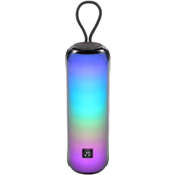 Potente altoparlante party Bluetooth 5.3 – Boombox mobile con suono potente, radio FM, USB/microSD e spettacolo di luci colorate per feste e uso all‘aperto