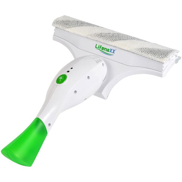 Powerful electric cordless window vacuum: Streak-free cleaning of glass, mirrors, shower walls & tiles – fast, quiet & efficient