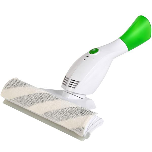 Powerful electric cordless window vacuum: Streak-free cleaning of glass, mirrors, shower walls & tiles – fast, quiet & efficient