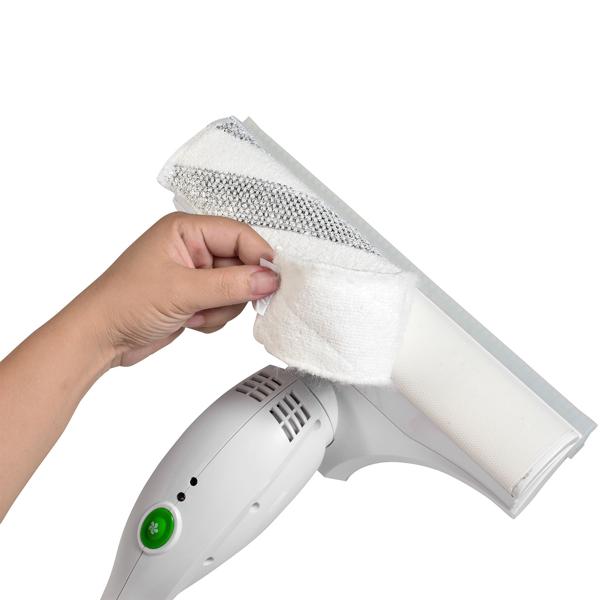 Powerful electric cordless window vacuum: Streak-free cleaning of glass, mirrors, shower walls & tiles – fast, quiet & efficient