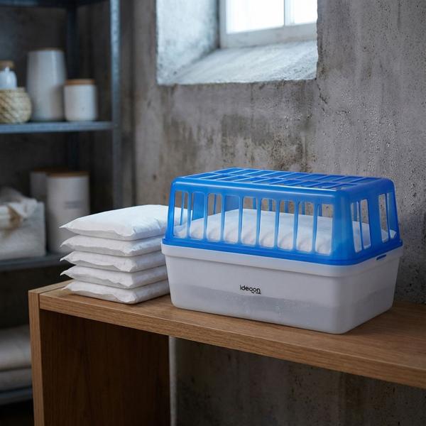 Set deumidificatore Premium PLUS ricarica di granulato da 5 pezzi – Efficace killer dell’umidità contro muffa e odori