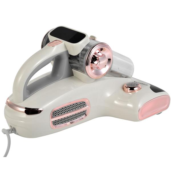 Aspira-acari professionale con luce UV-C e profumo, 15.000Pa aspirapolvere antiallergico contro acari e batteri – ideale per materassi, cuscini, tappeti e divani