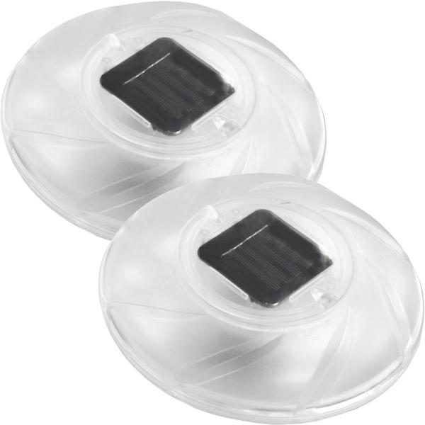 Set of 2 floating solar pool lights with color change: a magical underwater light for pond, pool & garden decor