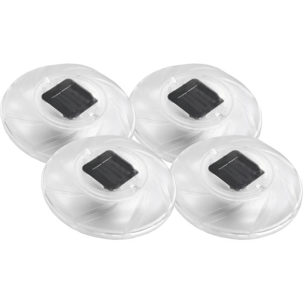 Set of 4 floating solar pool lights with color change: a magical underwater light for pond, pool & garden decor