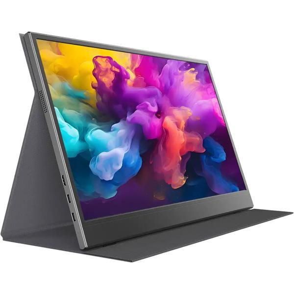 Monitor portatile IPS Full HD da 15,6“ – schermo ultracompatto per laptop, Mac, PS5, Xbox e smartphone – perfetto per gaming, viaggi, home office