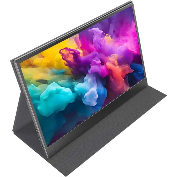 Monitor portatile IPS Full HD da 15,6“ – schermo ultracompatto per laptop, Mac, PS5, Xbox e smartphone – perfetto per gaming, viaggi, home office