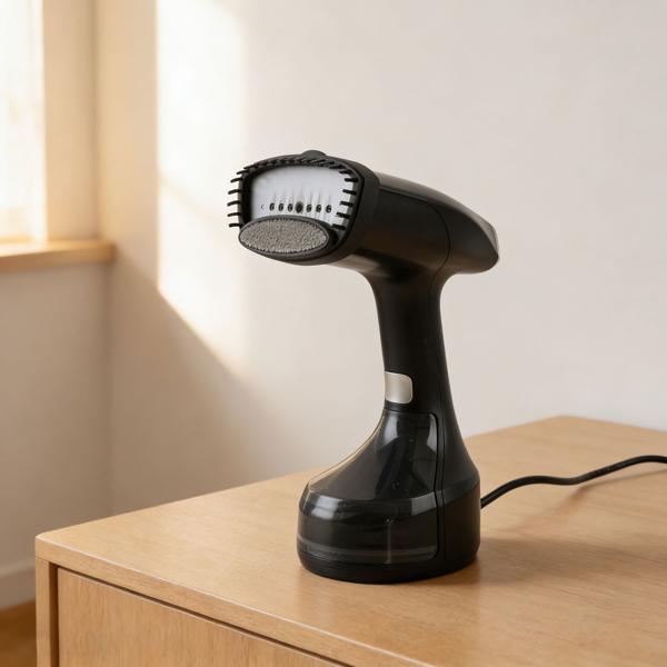 Handheld garment steamer with 1900 W, 300 ml water tank, 30 g/min steam, 3 levels, including 2 attachments & glove, steam brush