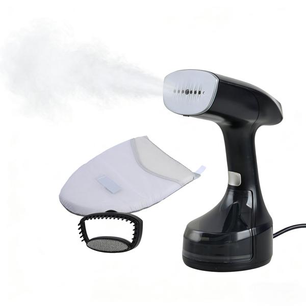 Handheld garment steamer with 1900 W, 300 ml water tank, 30 g/min steam, 3 levels, including 2 attachments & glove, steam brush