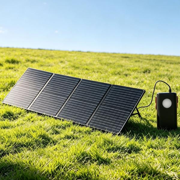 Panneau solaire pliable 60W monocristallin – chargeur solaire portable IP65 avec fiche compatible MC4, adaptateur DC, œillets et mousquetons pour le camping
