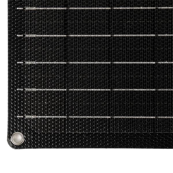 Panneau solaire pliable 60W monocristallin – chargeur solaire portable IP65 avec fiche compatible MC4, adaptateur DC, œillets et mousquetons pour le camping