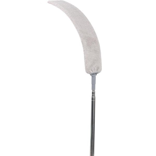 Profi 5in1 Staubwedel Set mit Teleskopstange 210cm ausziehbar, biegsame Mikrofaser Staubwischer für Deckenventilatoren, Möbel & hohe Ecken