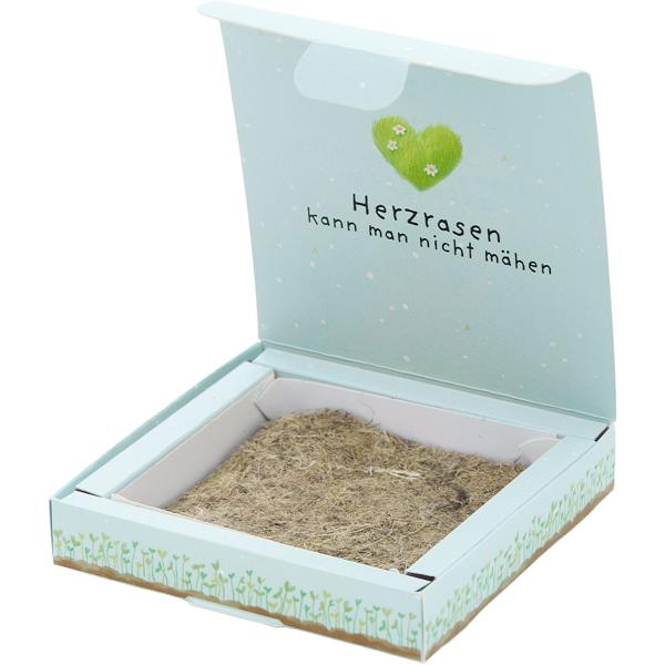 Charming ryegrass planting kit “You can’t mow a racing heart“ – Unique thank-you gift that grows and brings lasting joy