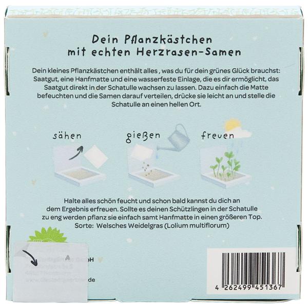 Charming ryegrass planting kit “You can’t mow a racing heart“ – Unique thank-you gift that grows and brings lasting joy