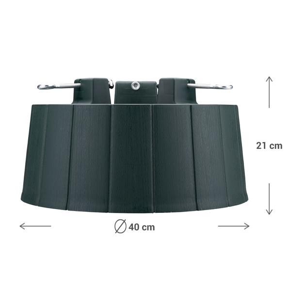 Super-stable Christmas tree stand Ø40x21cm for max. 2,6 m tree height – Secure stand, top quality