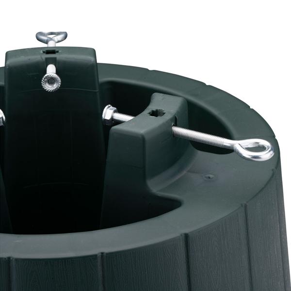 Super-stable Christmas tree stand Ø40x21cm for max. 2,6 m tree height – Secure stand, top quality