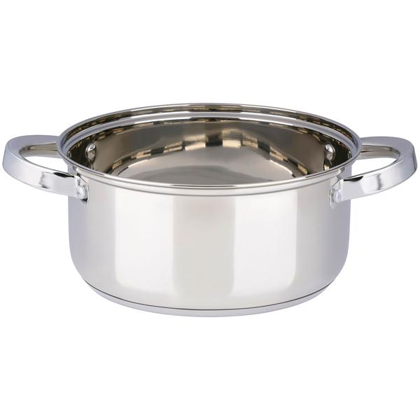 Professional 7-piece stainless steel pot set with glass lid – high-quality cooking pot set for induction & hob – gloss finish & rounded handles