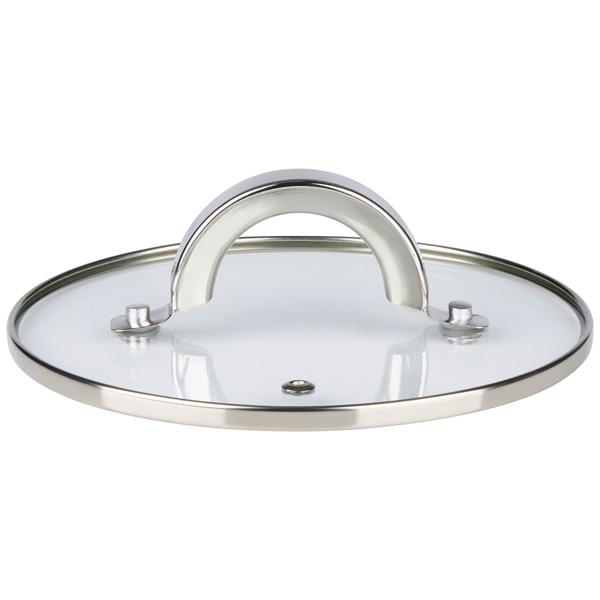 Professional 7-piece stainless steel pot set with glass lid – high-quality cooking pot set for induction & hob – gloss finish & rounded handles