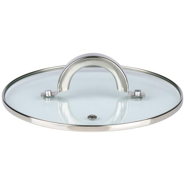 Professional 7-piece stainless steel pot set with glass lid – high-quality cooking pot set for induction & hob – gloss finish & rounded handles