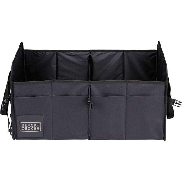 Pratico organizer per bagagliaio auto, robusta scatola di trasporto con maniglia - Perfetto per shopping, sport, attrezzi, kit di emergenza e molto altro