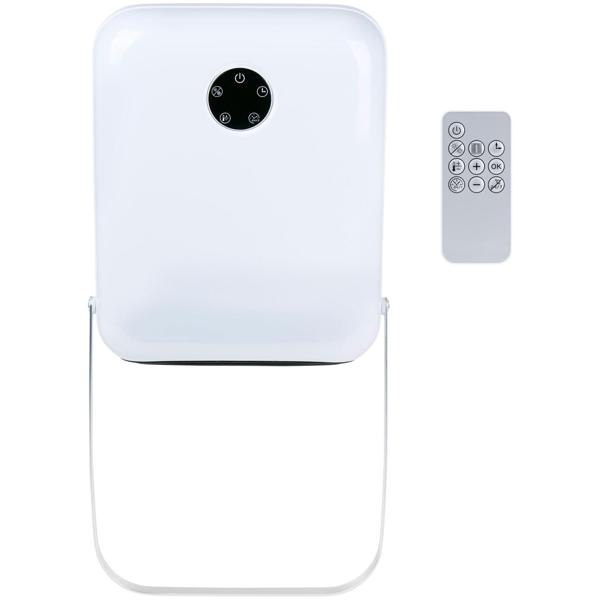 Termoventilatore da bagno PTC 2000W con portasalviette, Bianco - Termoventilatore sicuro con timer e telecomando, IP22 - Efficiente ed rapido