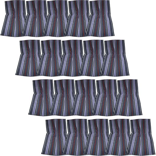 20-piece set Grubentuch 100% cotton: absorbent dish towel & multipurpose cloth, purple-black - robust drying towel for home & food service